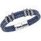 Βραχιόλι Senza Men's Steel Blue Leather Strap - SSD4499SBL