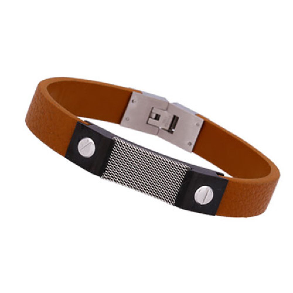 Βραχιόλι Ανδρικό Senza Brown Leather Strap - SSD45674