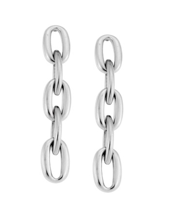 Σκουλαρίκια Γυναικεία SENZA Αλυσιδωτά από Ατσάλι - SSD4619SR