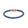 Βραχιόλι Senza Men's Steel Blue Leather Strap - SSD4651RBL