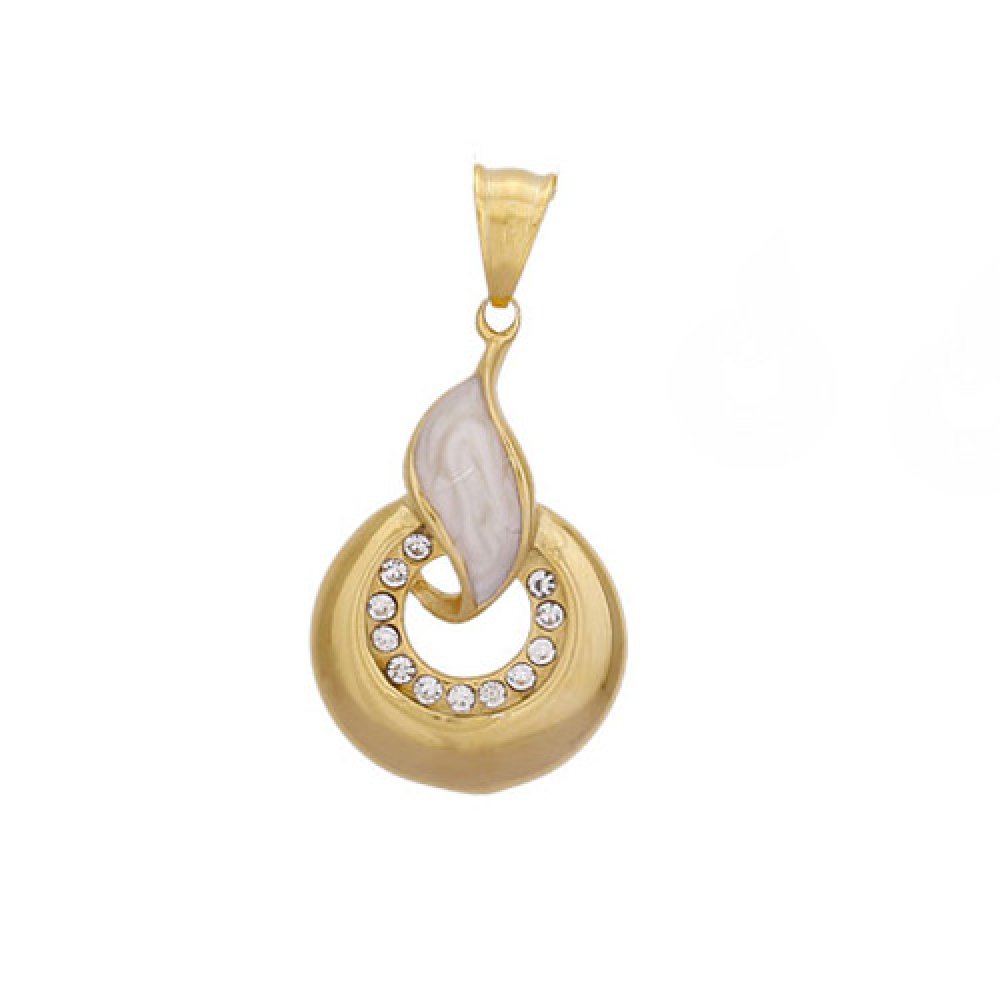 Μενταγιόν Senza Steel Gold - SSD46588