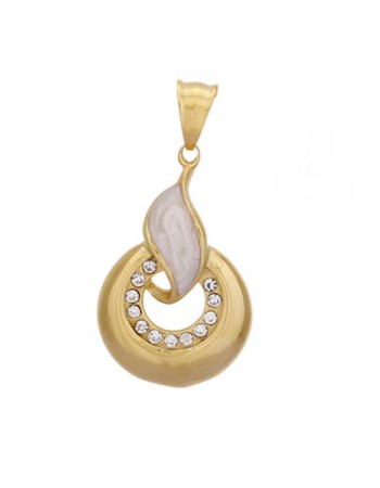 Μενταγιόν Senza Steel Gold - SSD46588