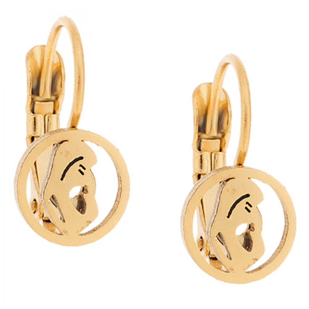 Σκουλαρίκια Γυναικεία SENZA Gold Plated Steel - SSD4676GD