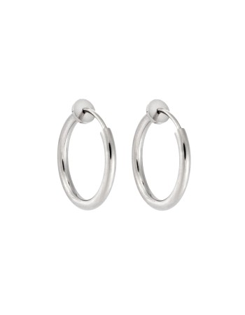 Σκουλαρίκια UNISEX SENZA Steel κρίκος χωρίς τρύπα - SSD4689-3SR