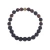 Βραχιόλι Senza Men's Black Lava & Red Tiger Eye - SSD4799