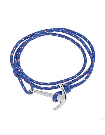 Βραχιόλι Senza Men's Steel κορδόνι με άγκυρα - SSD4801SLB