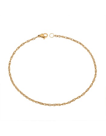 Βραχιόλι Senza Stainless Steel Gold Plated - SSD4848GDBR