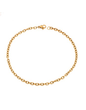 Βραχιόλι Senza Stainless Steel Gold Plated - SSD4851GDBR