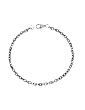 Βραχιόλι Senza Stainless Steel Gun Metal - SSD4851GMBR