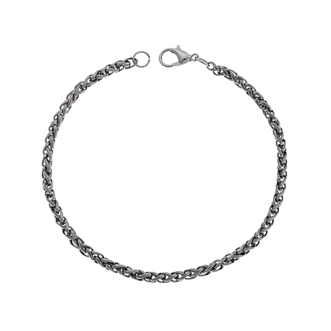 Βραχιόλι Καδένα Senza Stainless Steel Gun Metal - SSD4852GMBR