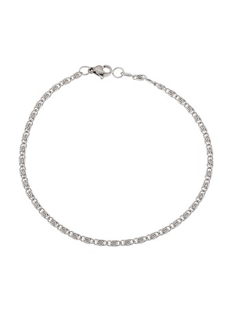 Βραχιόλι Senza Stainless Steel Silver - SSD4853SRBR