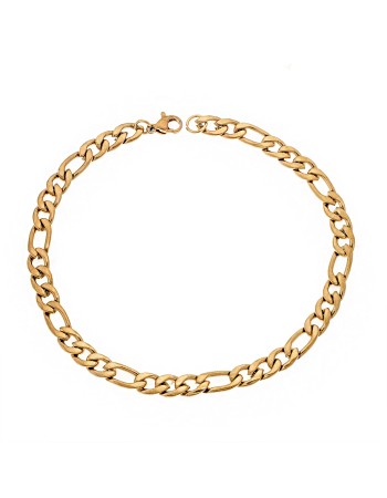 Βραχιόλι Senza Stainless Steel Gold Plated - SSD4855GDBR