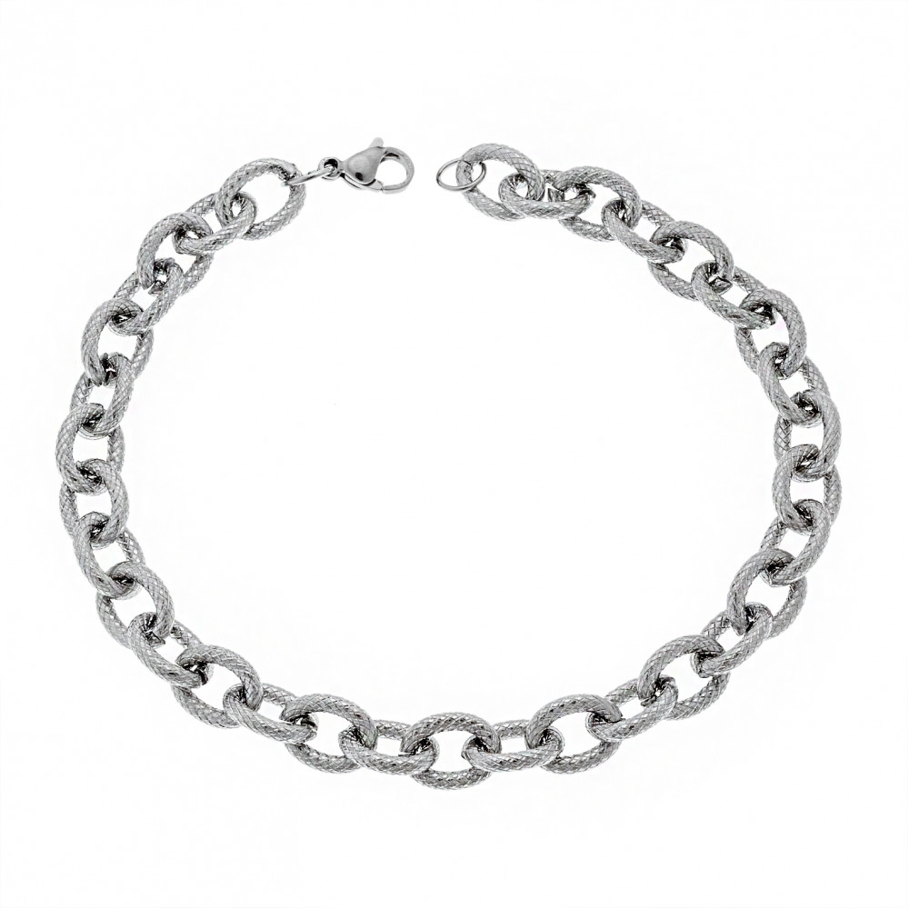 Βραχιόλι Senza Stainless Steel Silver - SSD4857SRBR