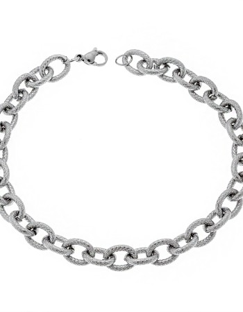 Βραχιόλι Senza Stainless Steel Silver - SSD4857SRBR