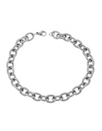 Βραχιόλι Senza Stainless Steel Silver - SSD4857SRBR