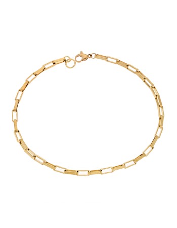 Βραχιόλι Senza Stainless Steel Gold Plated - SSD4859GDBR