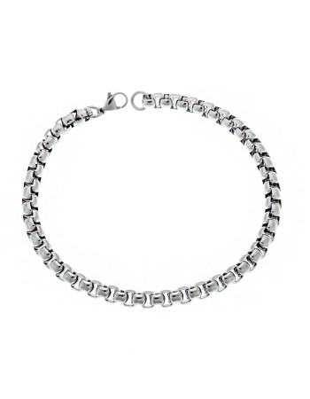 Βραχιόλι Senza Stainless Steel Silver - SSD4861SRBR