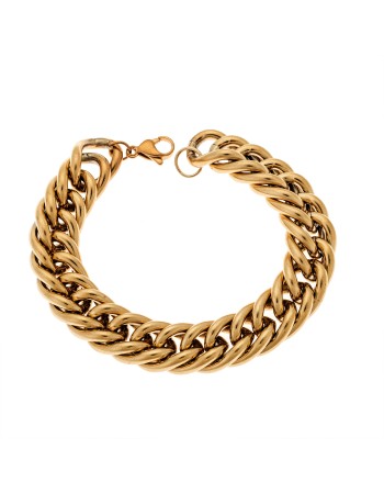 Βραχιόλι Senza Stainless Steel Gold Plated - SSD4862GDBR