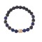 Βραχιόλι Senza Men's Black Lava & Lapis Lazuli - SSD4879BKBL