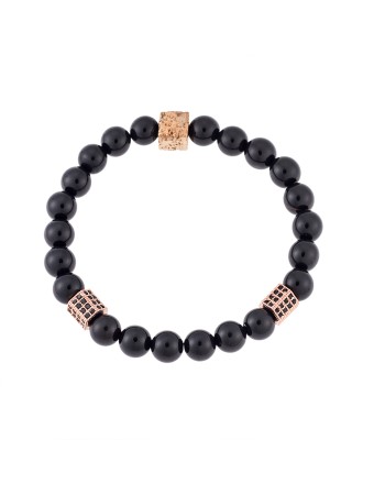 Βραχιόλι Senza Men's Onyx Stones - SSD4921