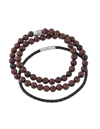 Βραχιόλια Senza Men's Steel Bracelet Set - SSD4928BN