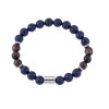 Βραχιόλι Senza Men's Lapis Lazuli & Red Tiger Eye Stones - SSD4940