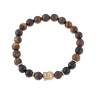 Βραχιόλι Senza Men's Onyx & Tiger Eye Stones - SSD4943BN
