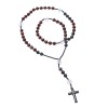 Κολιέ Men's Senza Multicolor Stones with Steel Cross - SSD4948-2