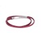 Βραχιόλι Senza Men's Steel Red Leather Strap - SSD4956SRD