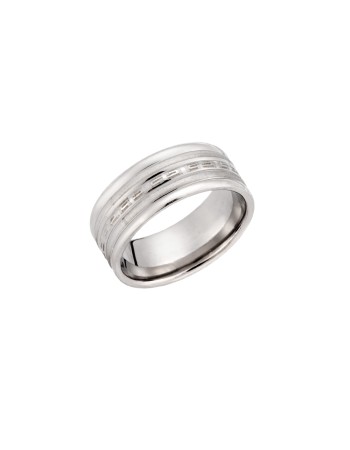 Δαχτυλίδι Senza Unisex Steel, με μαίανδρο - SSD5011SR