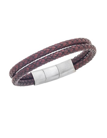 Βραχιόλι Senza Men's Steel Blue Leather Strap - SSD5026SBD