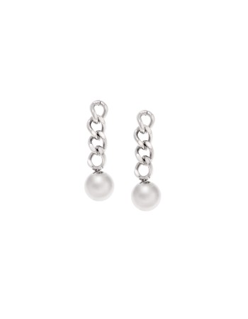 Σκουλαρίκια Γυναικεία SENZA Steel με αλυσίδα - SSD5123SR