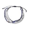 Βραχιόλι Unisex Senza Hematite & Sodalite Stones with Steel - SSD5195BL