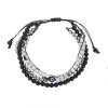 Βραχιόλι Unisex Senza Hematite & Lava Stones - SSD5195LV