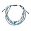 Βραχιόλι Unisex Senza Hematite & Turquoise Stones - SSD5195TQ