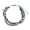 Βραχιόλι Unisex Senza Hematite& Turquoise  Stones with Steel - SSD5196TQ