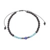 Βραχιόλι Unisex Senza Turquoise & Lava Stones - SSD5197TQ