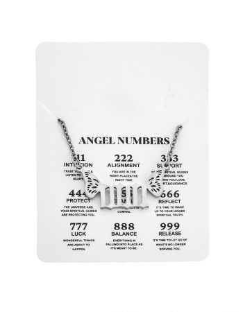 Κολιέ Senza Stainless Steel, Angel Numbers - SSD5203-0SR