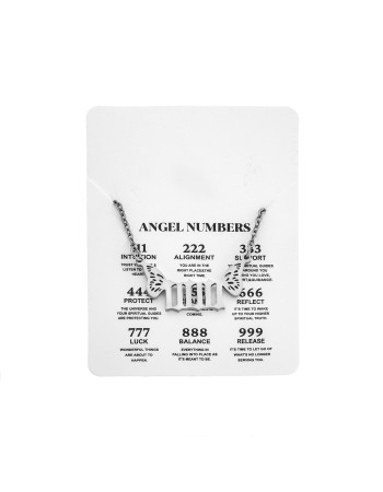 Κολιέ Senza Stainless Steel, Angel Numbers - SSD5203-0SR