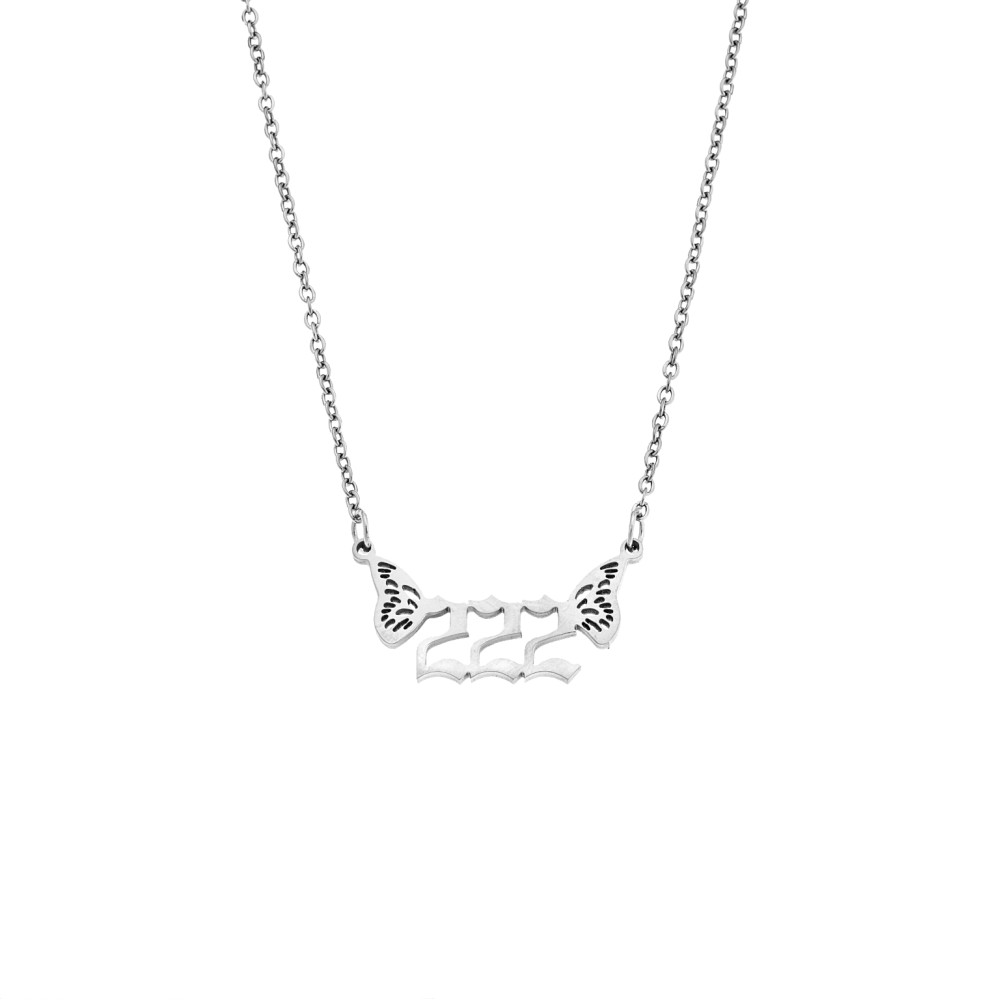 Κολιέ Senza Stainless Steel, Angel Numbers - SSD5203-2SR