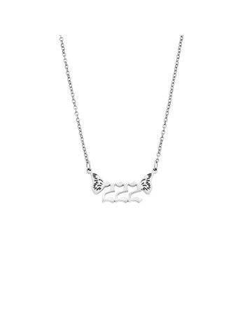 Κολιέ Senza Stainless Steel, Angel Numbers - SSD5203-2SR