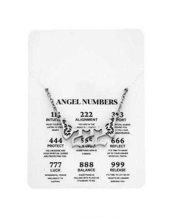 Κολιέ Senza Stainless Steel, Angel Numbers - SSD5203-2SR