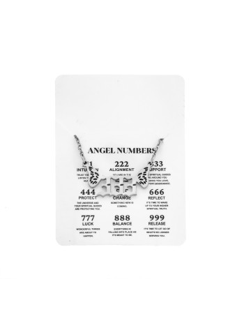 Κολιέ Senza Stainless Steel, Angel Numbers - SSD5203-3SR