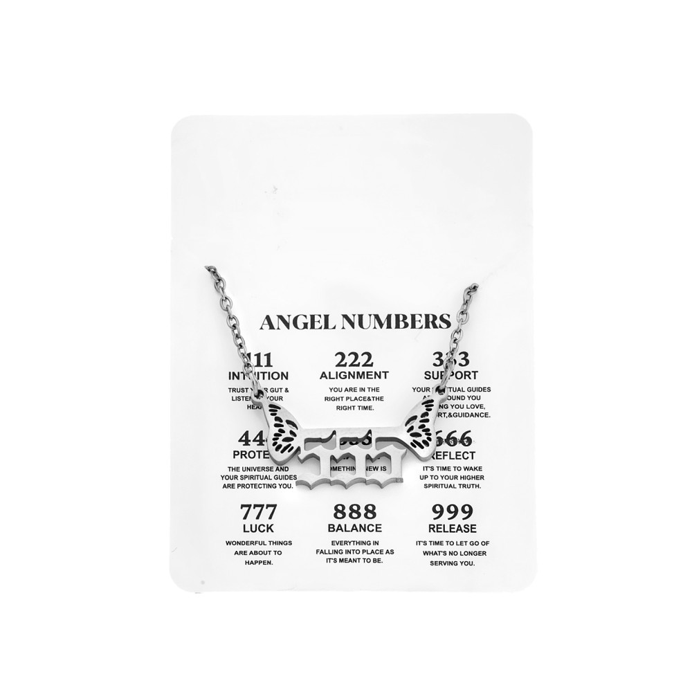 Κολιέ Senza Stainless Steel, Angel Numbers - SSD5203-5SR