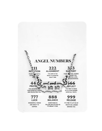 Κολιέ Senza Stainless Steel, Angel Numbers - SSD5203-5SR