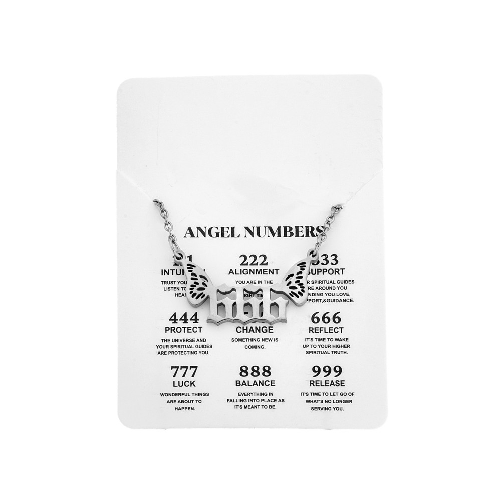 Κολιέ Senza Stainless Steel, Angel Numbers - SSD5203-6SR