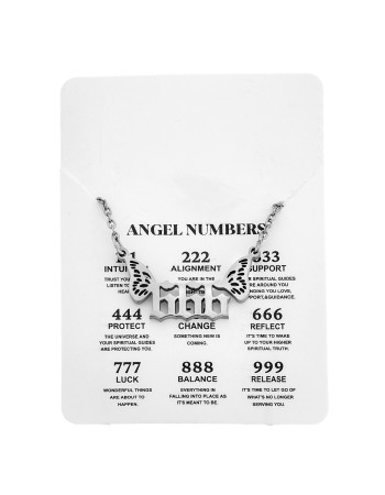 Κολιέ Senza Stainless Steel, Angel Numbers - SSD5203-6SR