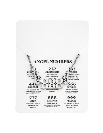 Κολιέ Senza Stainless Steel, Angel Numbers - SSD5203-8SR