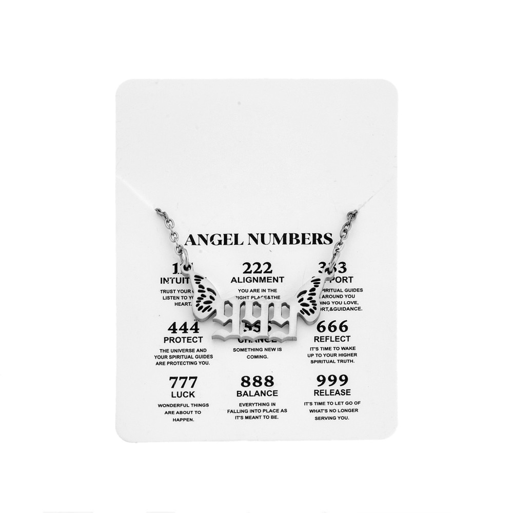 Κολιέ Senza Stainless Steel, Angel Numbers - SSD5203-9SR