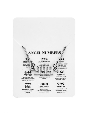 Κολιέ Senza Stainless Steel, Angel Numbers - SSD5203-9SR